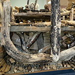 Ark Recovery rear view, showing recovery cargo stored below deck